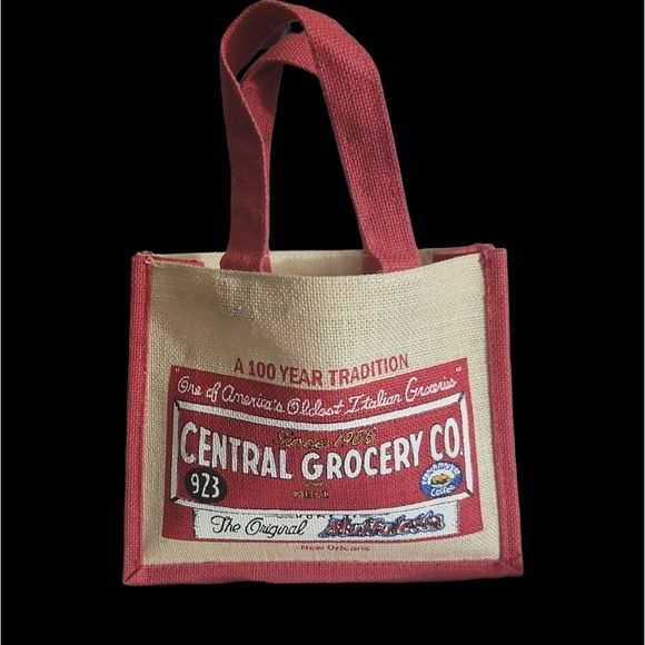 𝅺VINTAGE JUTE Market Lunch Sack from the Central Grocery Co. In New Orleans - Picture 6 of 6
